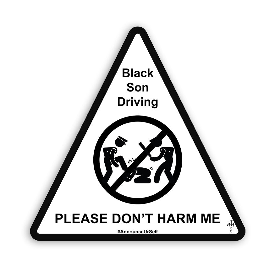 Black Son Driving Decal